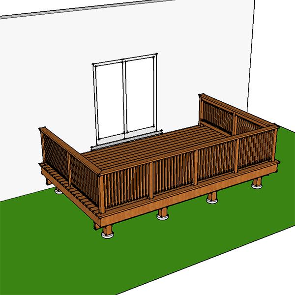 Deck Plan - Starter 10x16 - Decksgo Plans